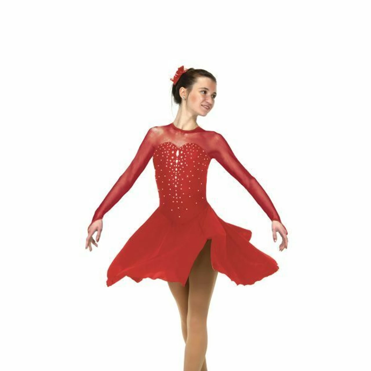 Solitaire Style D22016 Sweetheart Dance Dress- Red - Image 2