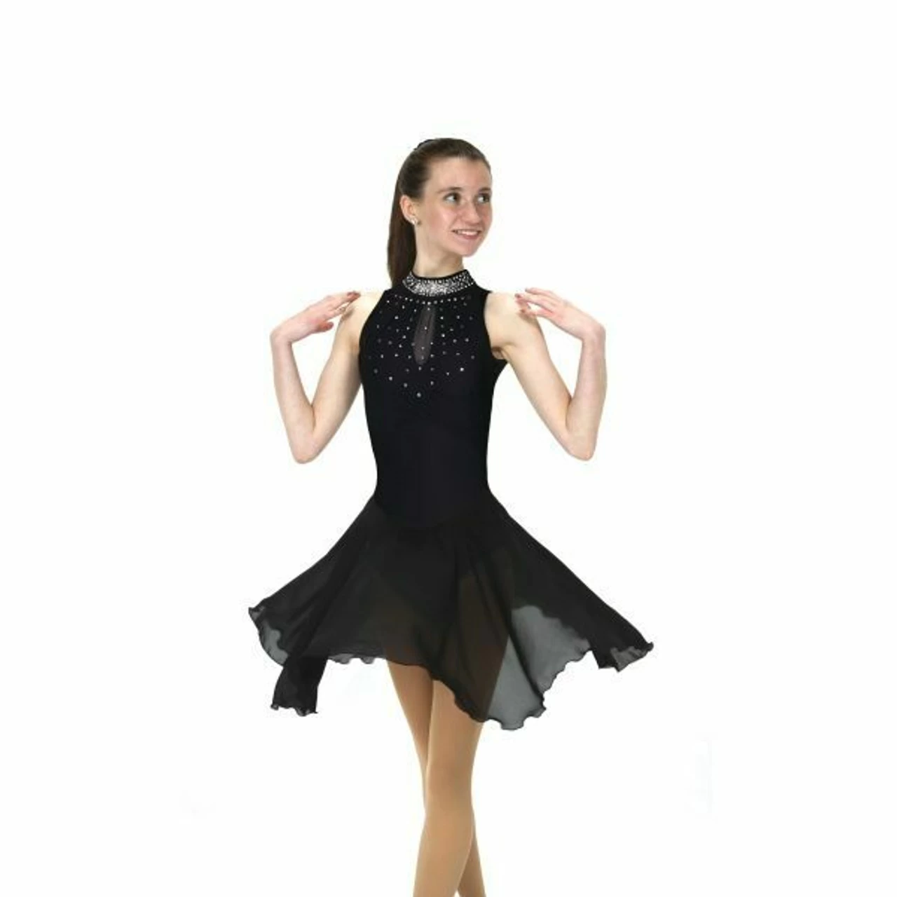 Solitaire Style D22018 Keyhole Dance Dress-Crystal Blue - Image 2